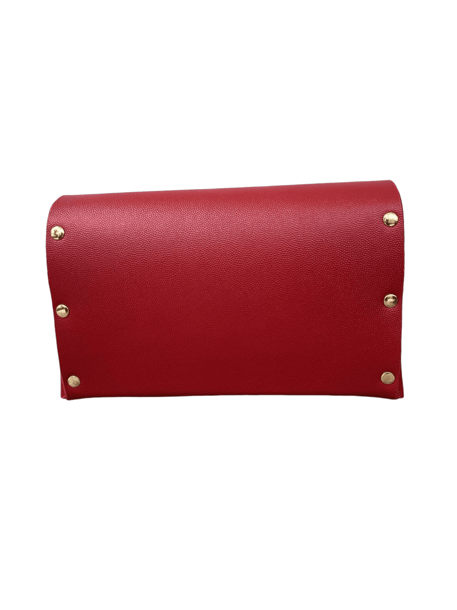 Jare Red Stingray Print Leather