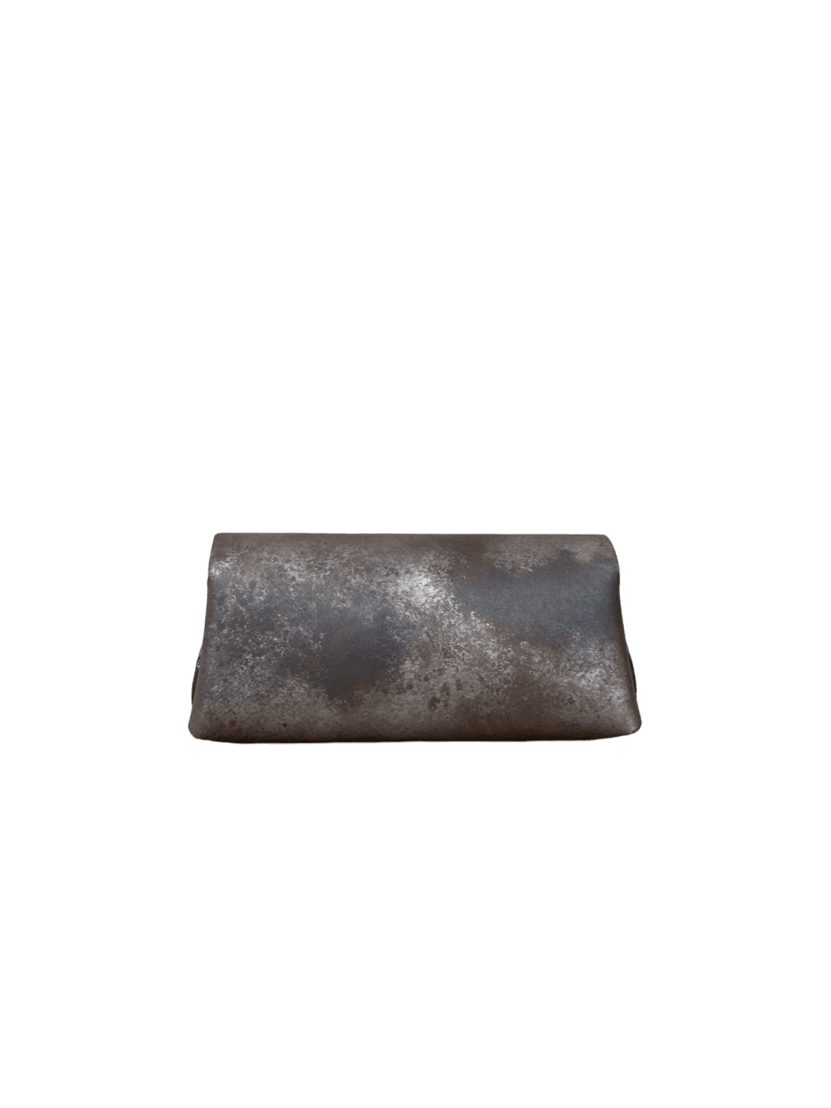 Maya Distressed Brown & Silver Nappa
