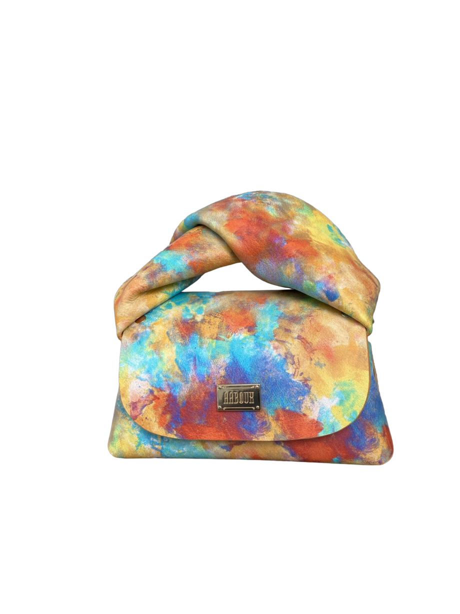 Nury XO (New Size) Bright Multi Flat Grain Print Leather