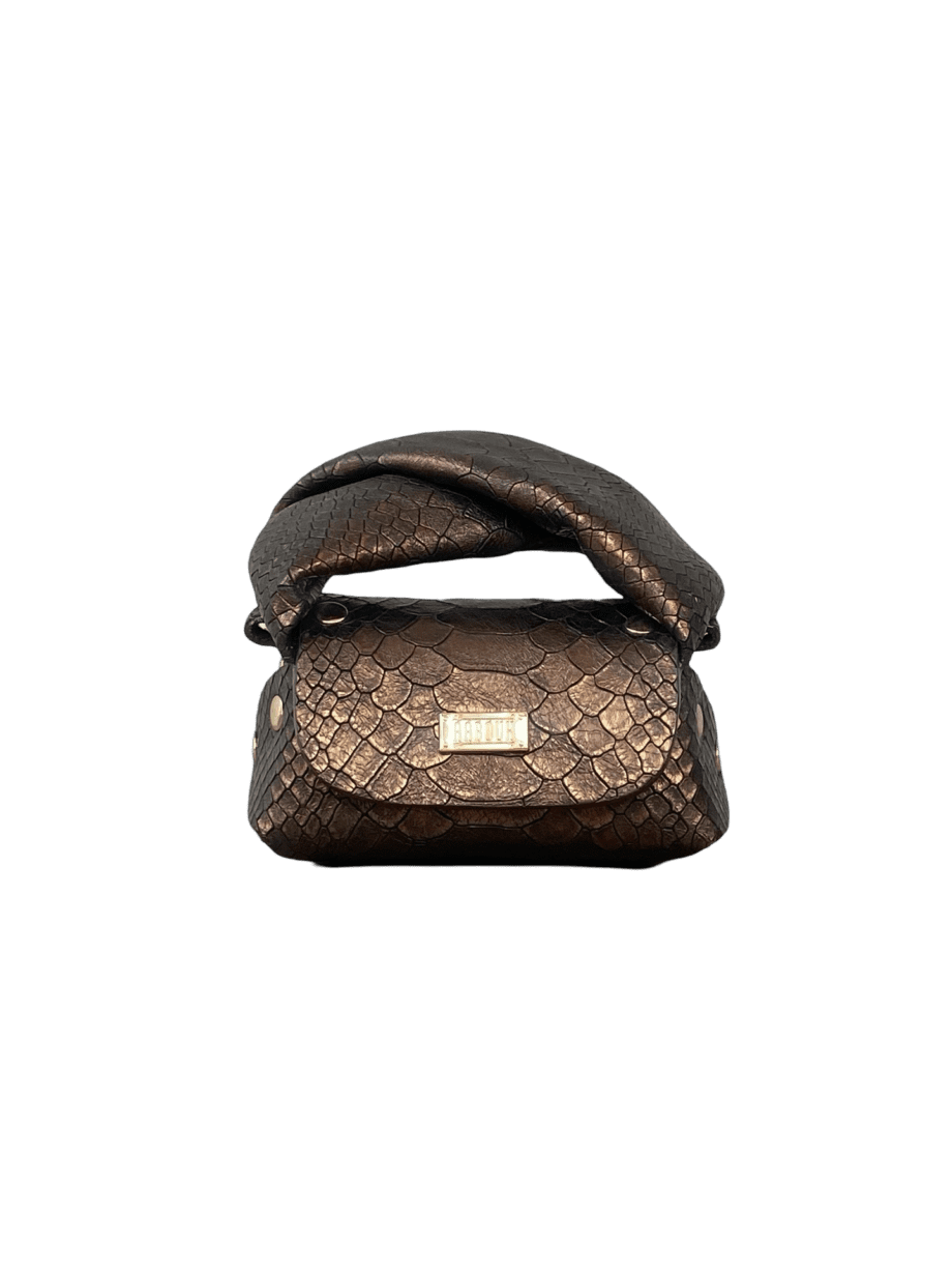 Lily Brown Snake Print