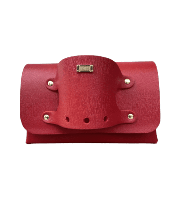 Jare Red Stingray Print Leather