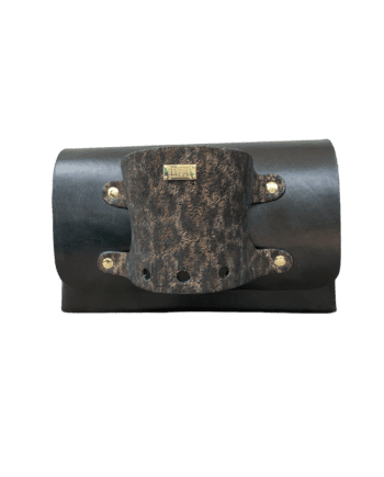 Jare Cheetah Print Suede & Black Smooth Grain Leather