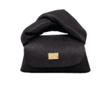 Nury XO (New Size) Black Printed Pebble Grain Suede
