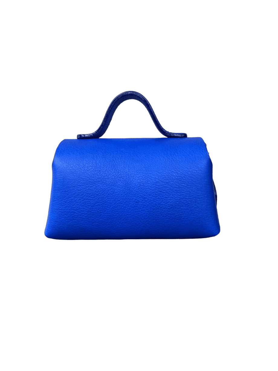 Mira XO (New Size) Blue Crumpled Leather