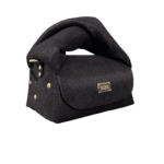 Nury XO (New Size) Black Printed Pebble Grain Suede