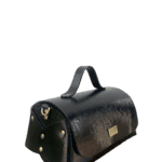 Mila Black Shiny Epi Leather