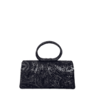 Hana Black & Silver Paisley Print