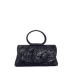 Hana Black & Silver Paisley Print