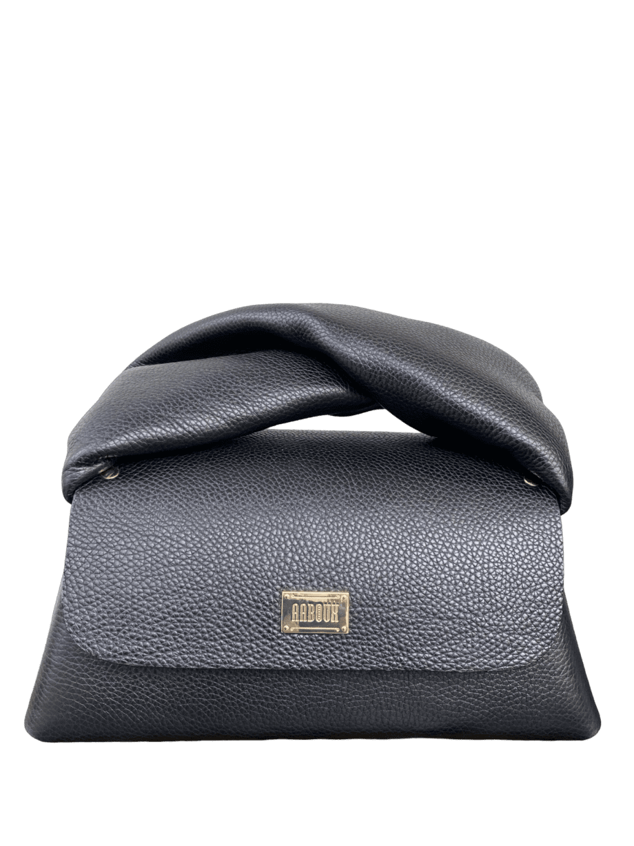 Nyla Black Pebble Grain