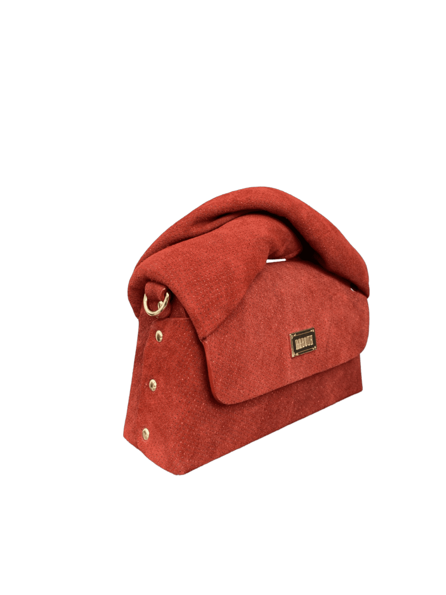 Moby Red Mini Dot On Suede
