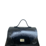 Mila Black Shiny Epi Leather