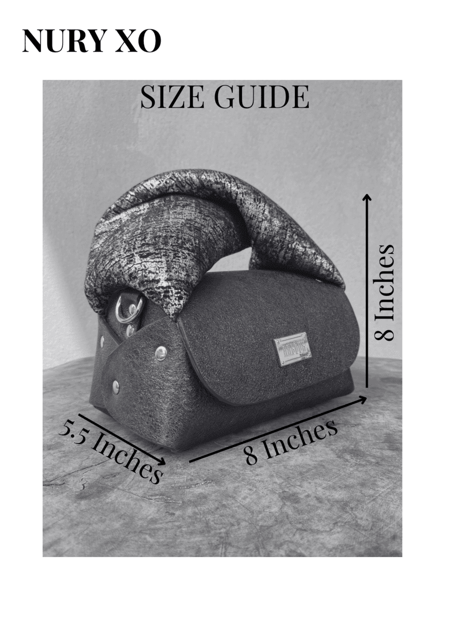 Nury XO Denim & Grey Python Print