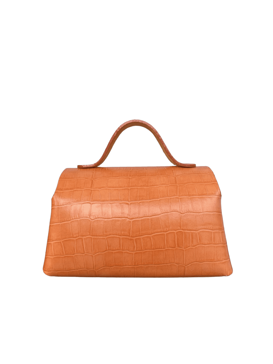 Mira XO Orange Crocco Print