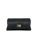Maya Black Woodgrain Print Suede