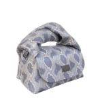 Nury XO Denim & Grey Python Print