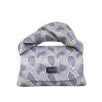 Nury XO Denim & Grey Python Print