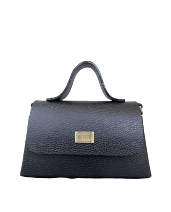 Lina Black Pebble Grain