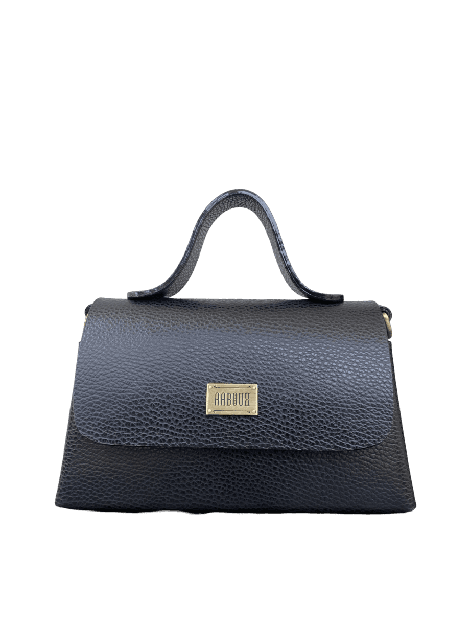 Lina Black Pebble Grain