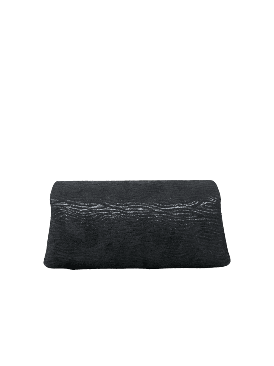 Maya Black Woodgrain Print Suede