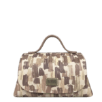 Mira XO Cream & Brown Handpaint Leather