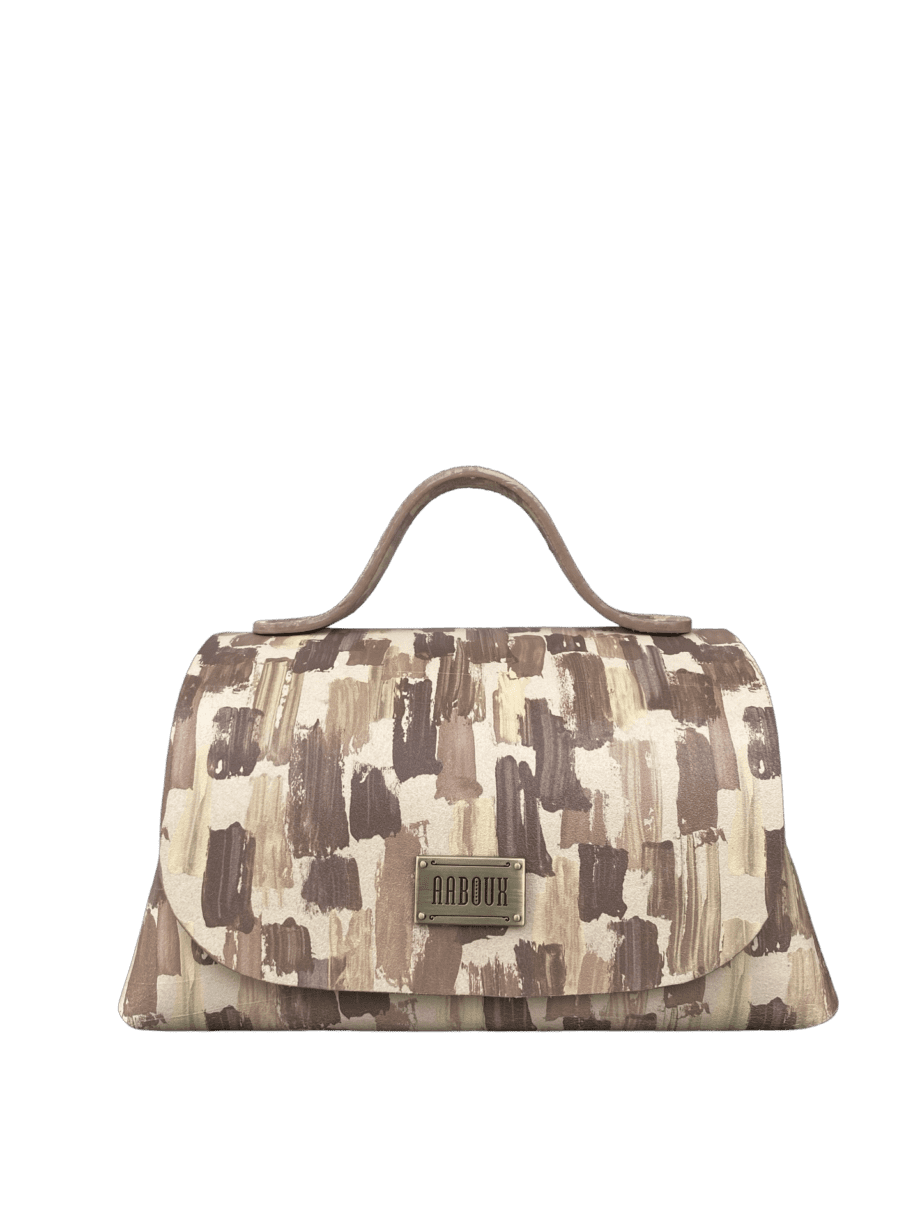 Mira XO Cream & Brown Handpaint Leather
