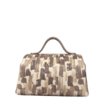 Mira XO Cream & Brown Handpaint Leather