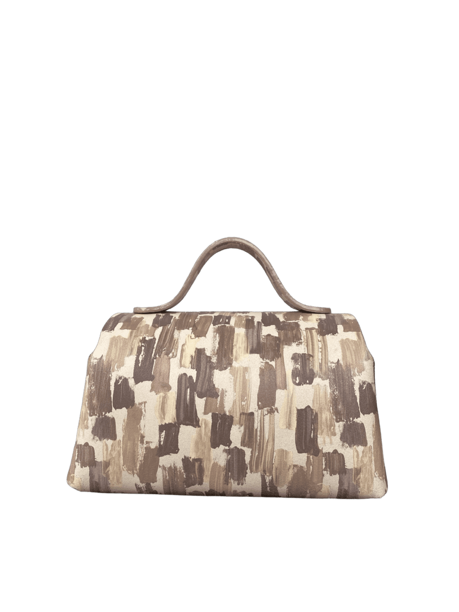 Mira XO Cream & Brown Handpaint Leather