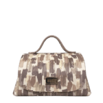 Mira XO Cream & Brown Handpaint Leather