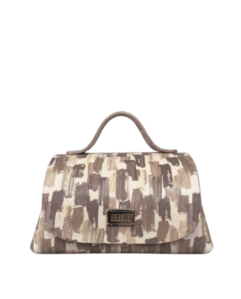 Mira XO Cream & Brown Handpaint Leather