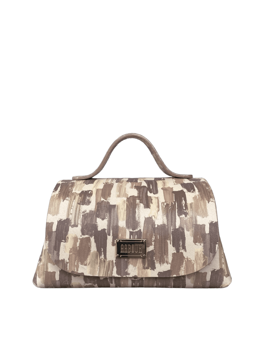 Mira XO Cream & Brown Handpaint Leather