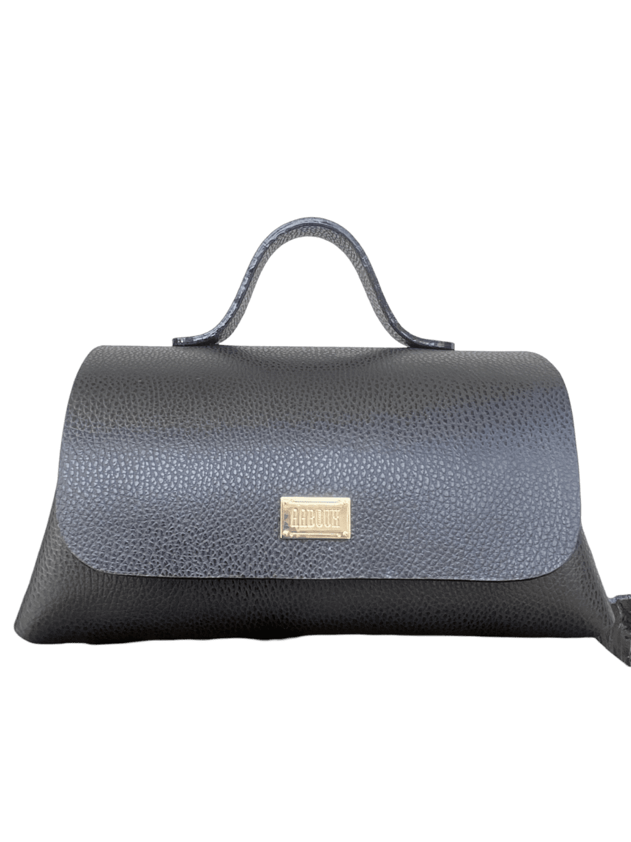 Mila Black Pebble Grain