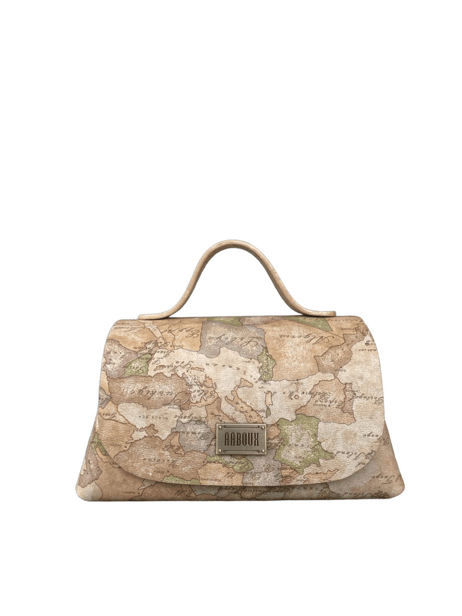 Mira XO Vintage Map Print Leather