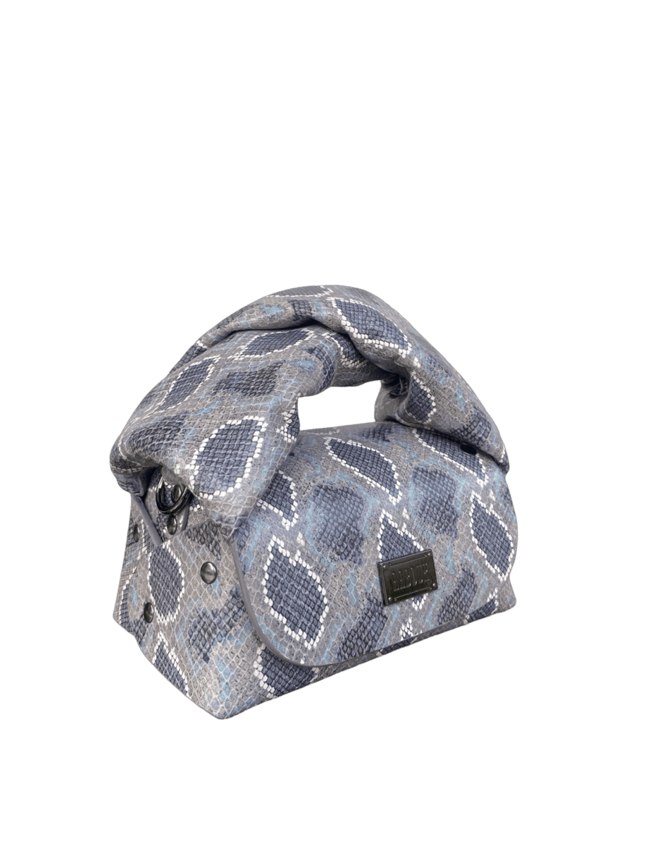 Nury Denim & Grey Python Print