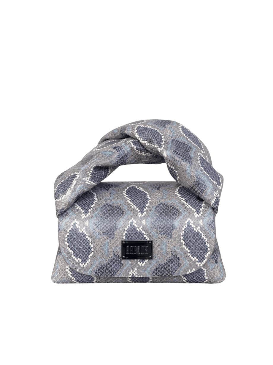 Nury Denim & Grey Python Print