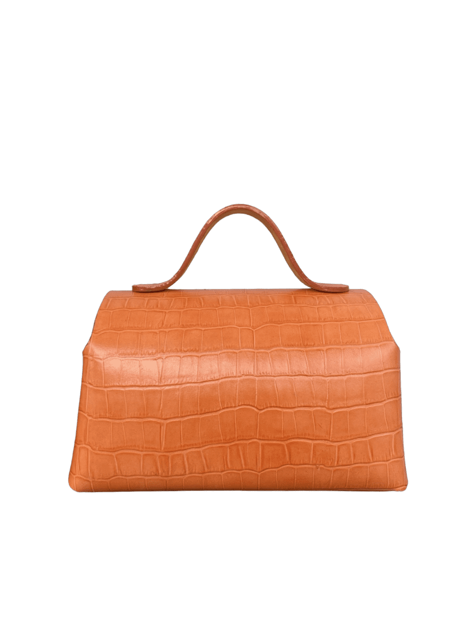 Mira XO Orange Crocco Print