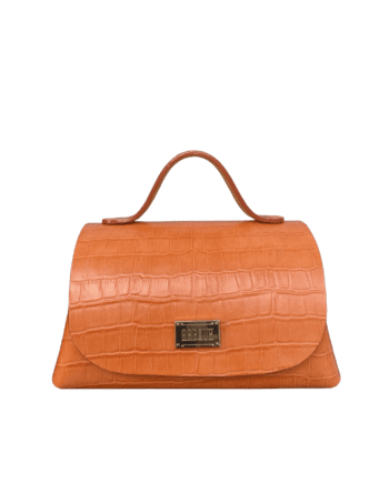 Mira XO Orange Crocco Print
