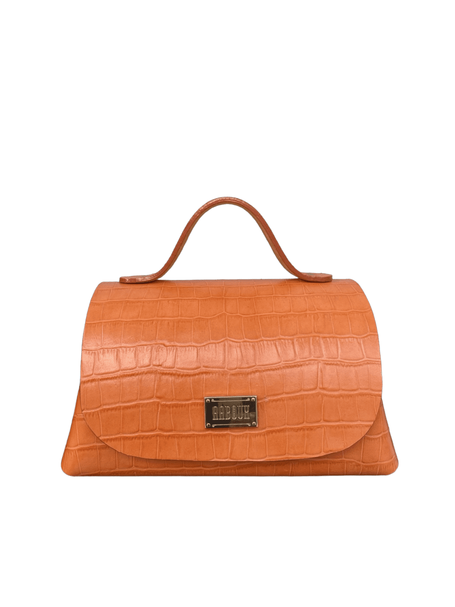 Mira XO Orange Crocco Print