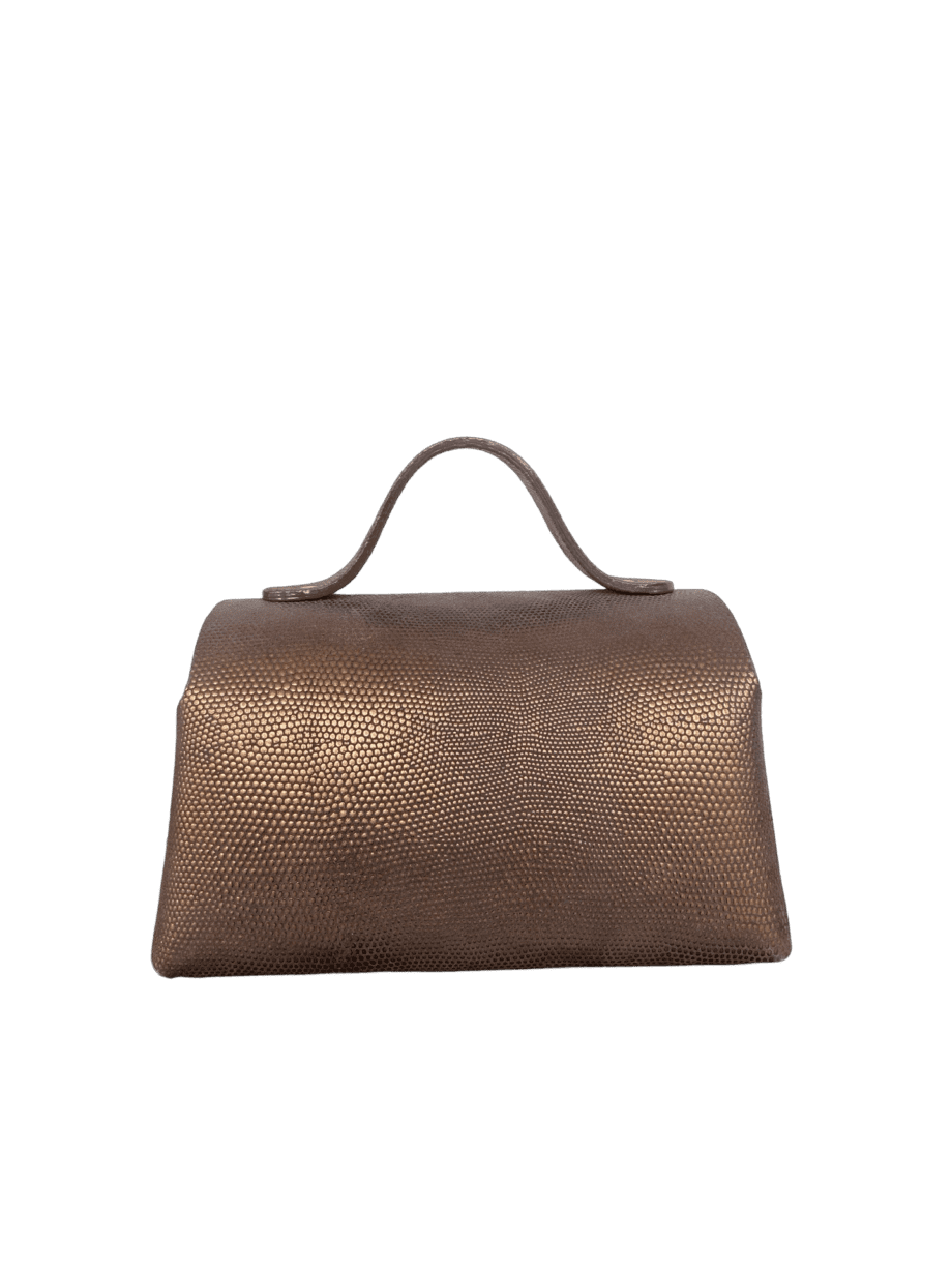 Mira XO Bronzey Brown Tejus Lizard Print