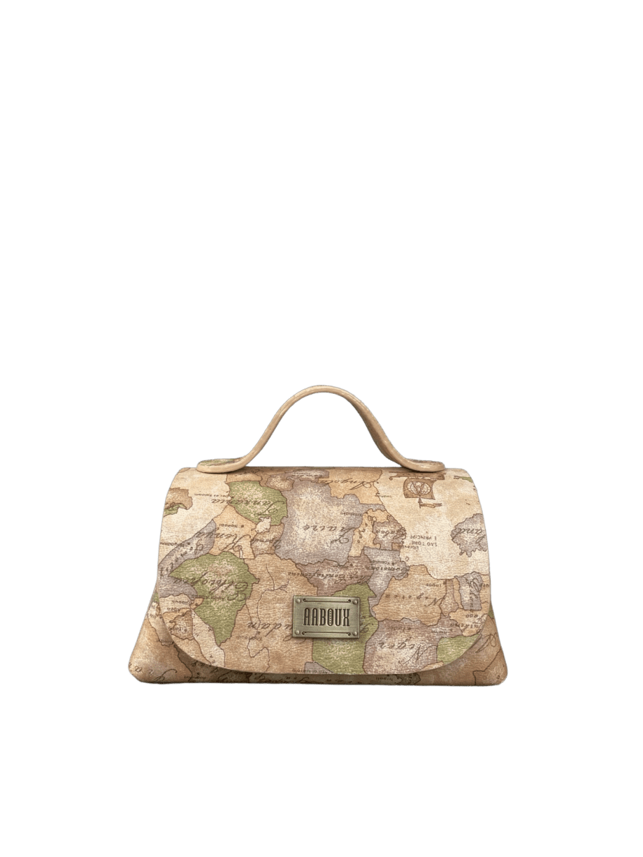 Mira Vintage Map Print Leather