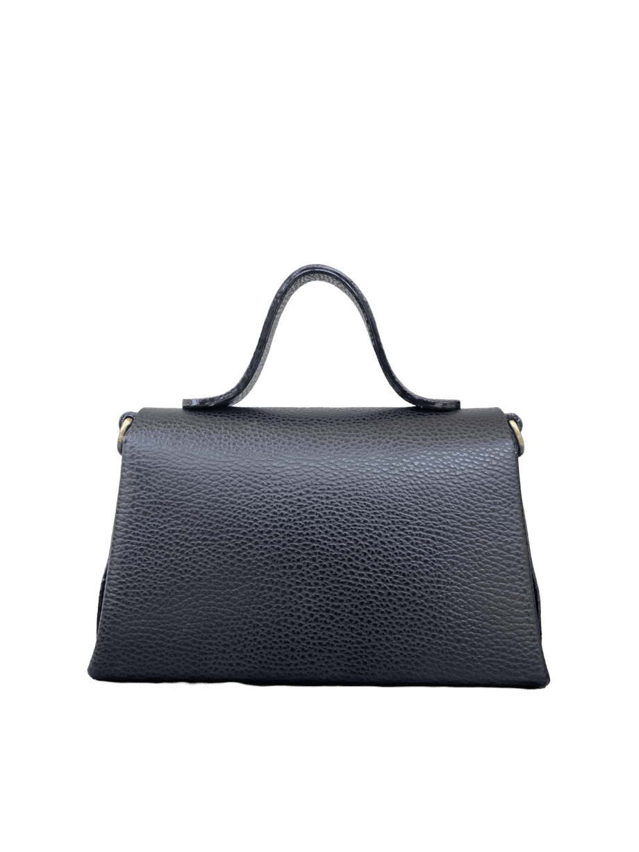 Lina Black Pebble Grain
