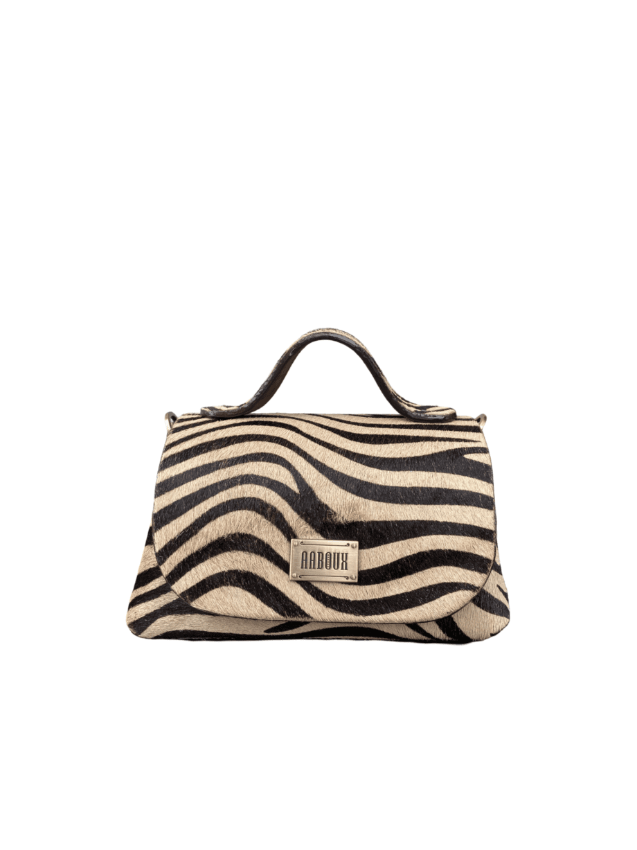 Mira XO Cream & Brown Zebra Print Pony