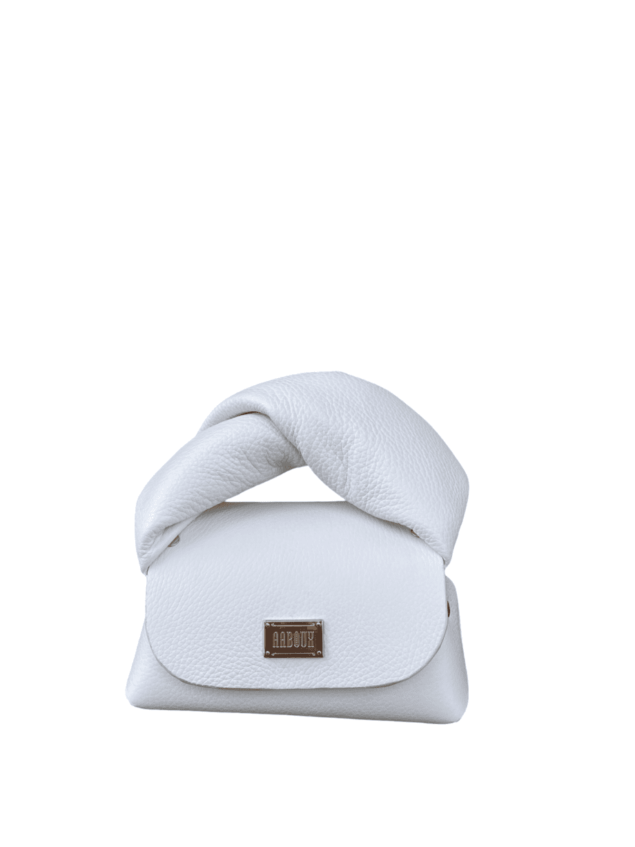 Nury White Pebble Grain