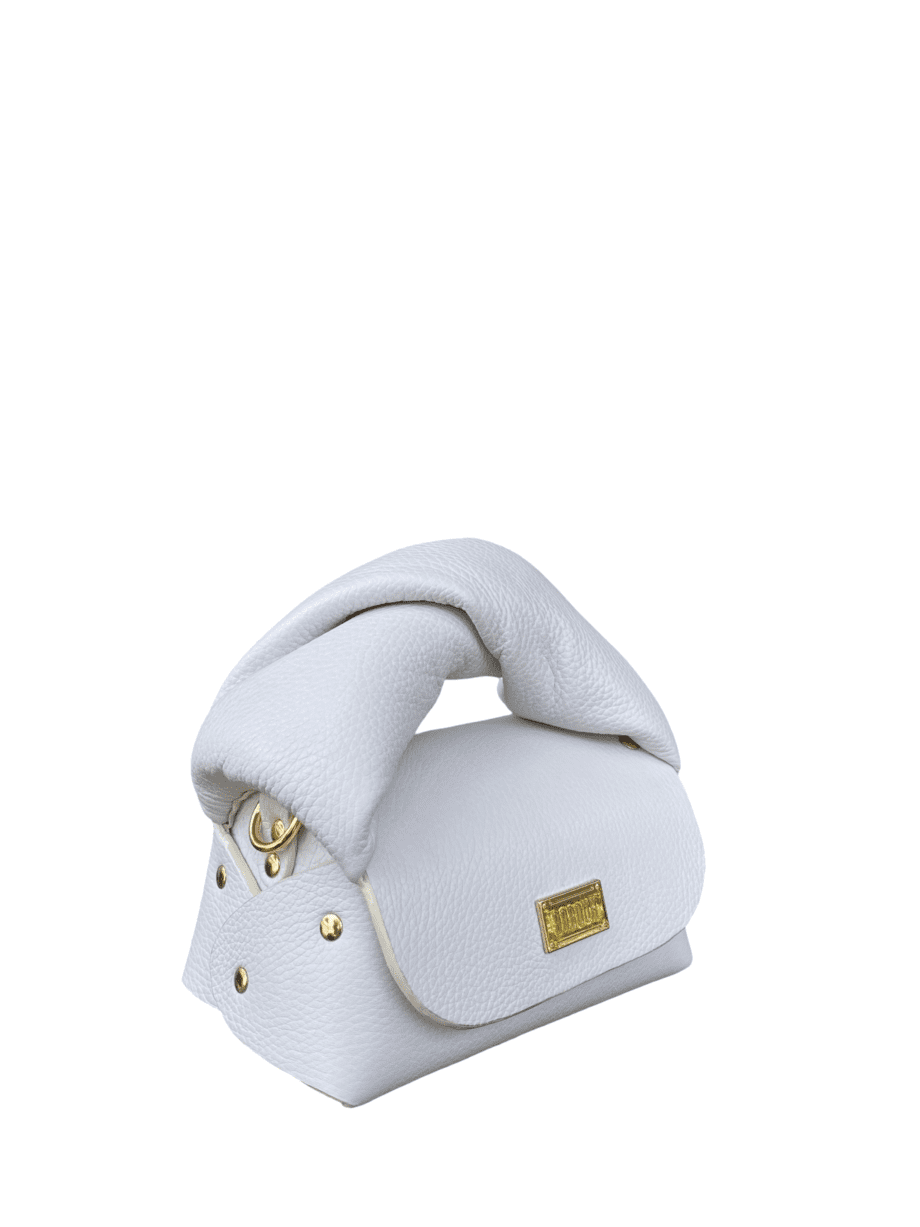 Nury White Pebble Grain