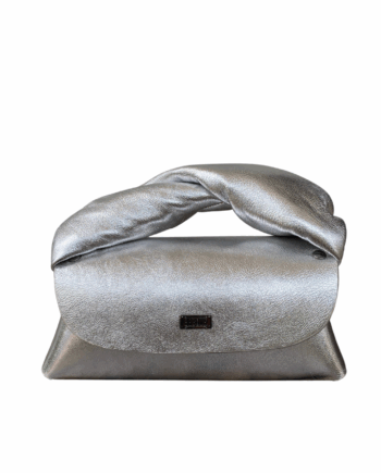 Seyi Metallic Silver Flat Grain