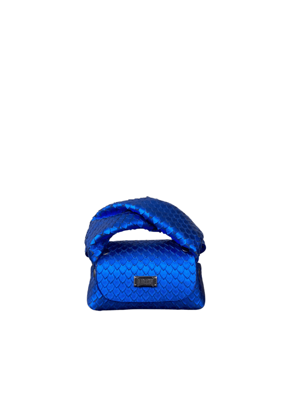 Lily Electric Blue Snake Print