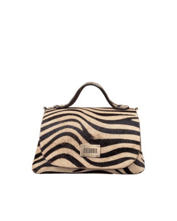 Mira Cream & Brown Zebra Stripe Pony