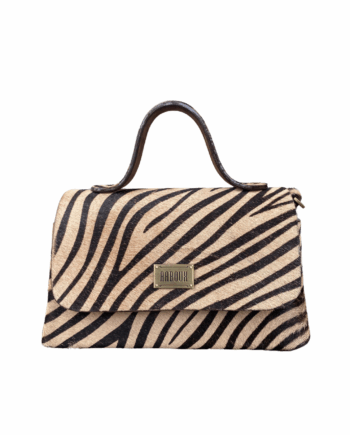 Lina Cream & Brown Zebra Stripe Pony