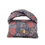 Nury XO Black & Multi Floral Print Leather