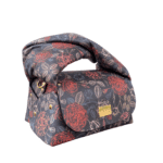 Nury XO Black & Multi Floral Print Leather
