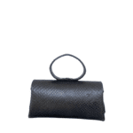 Hana Black Python Skin w Shiny Black nappa